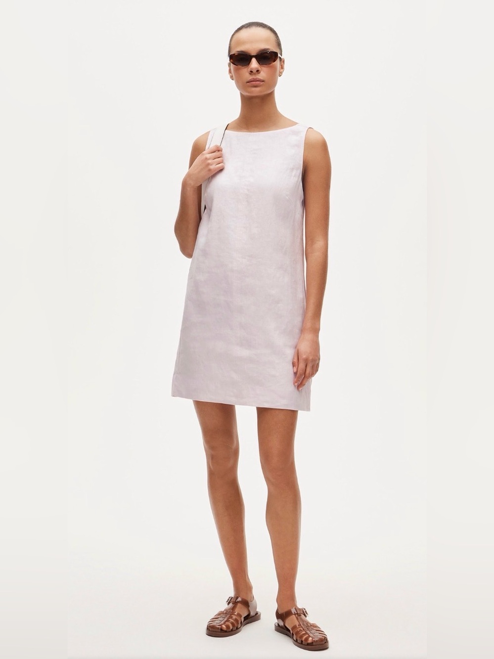 NWT J Crew Billie Jean Dress in Linen 14